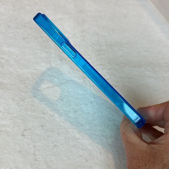 NWOT Felony Case iPhone 13 Pro Max Neon Blue Crystal Clear Phone Case - Picture 7 of 9